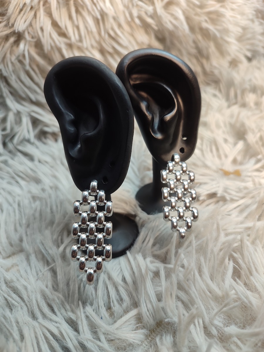 Ọma N’anya  Silver Earring